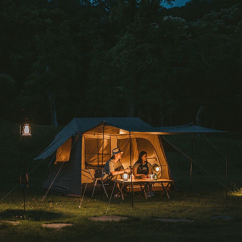 Tenda da campeggio Naturehike Village 6.0 marrone per 4 persone 9
