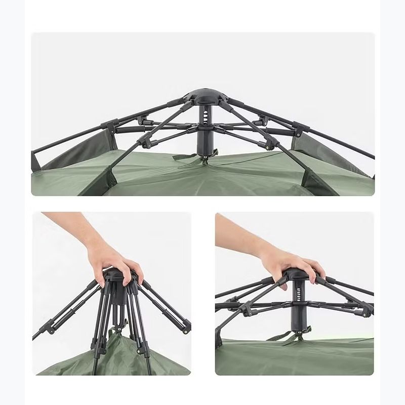 Tenda da campeggio 4-osobowy Naturehike Pop-Up 4 Automatic forest green 3