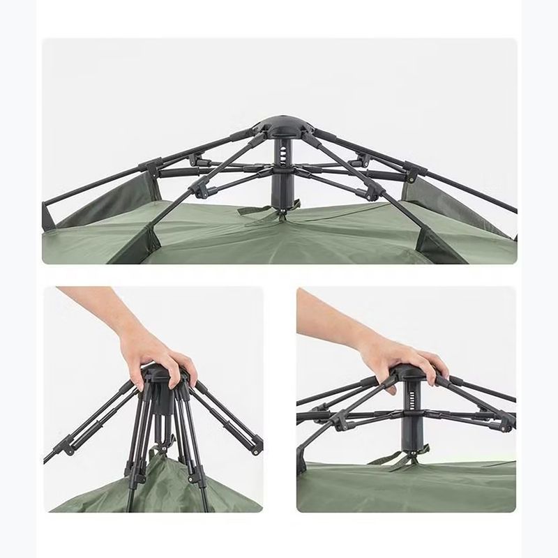 Tenda da campeggio 3-osobowy Naturehike Pop-Up 3 Automatic forest green 4