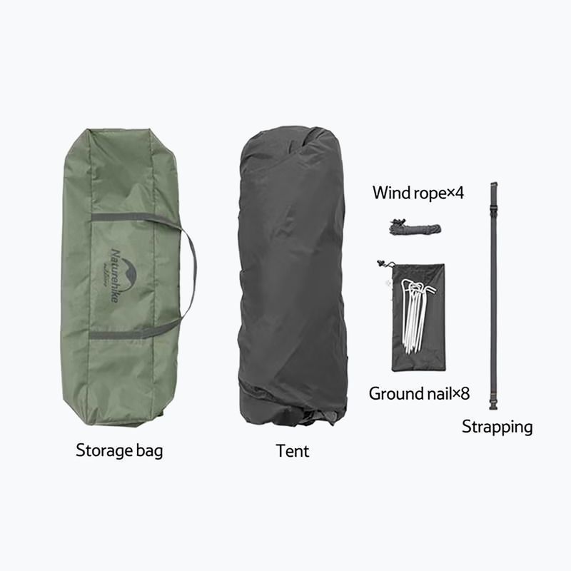 Tenda da campeggio 3-osobowy Naturehike Pop-Up 3 Automatic forest green 5