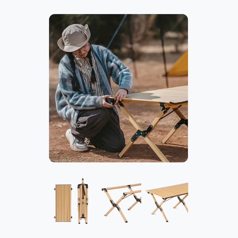Tavolo da campeggio Naturehike Star Jane L01 M wood 3