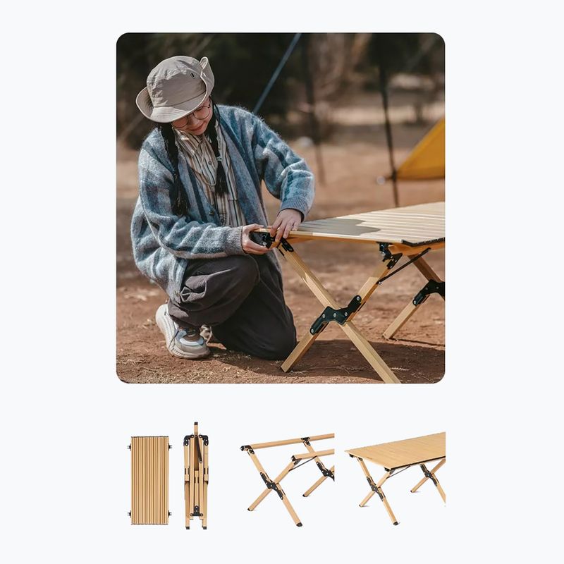 Tavolo da campeggio Naturehike Star Jane L01 L wood 3