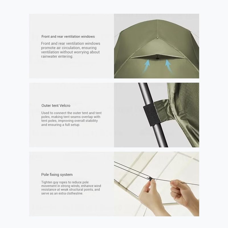 Tenda da trekking monoposto Naturehike Mongar Pro 1 20D olive 4