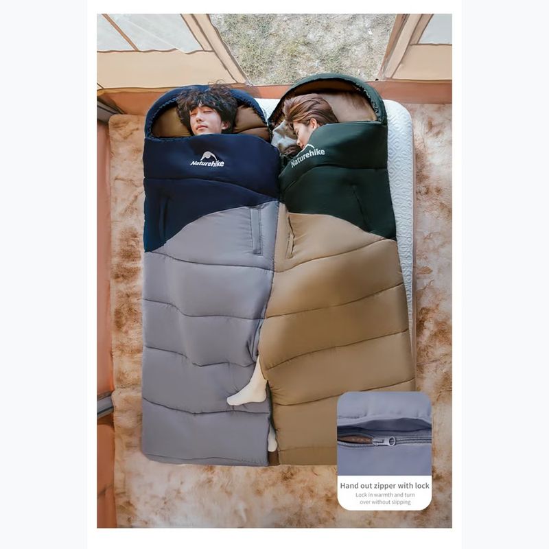 Sacco a pelo Naturehike U250 Sunny Day Left navy blue 3