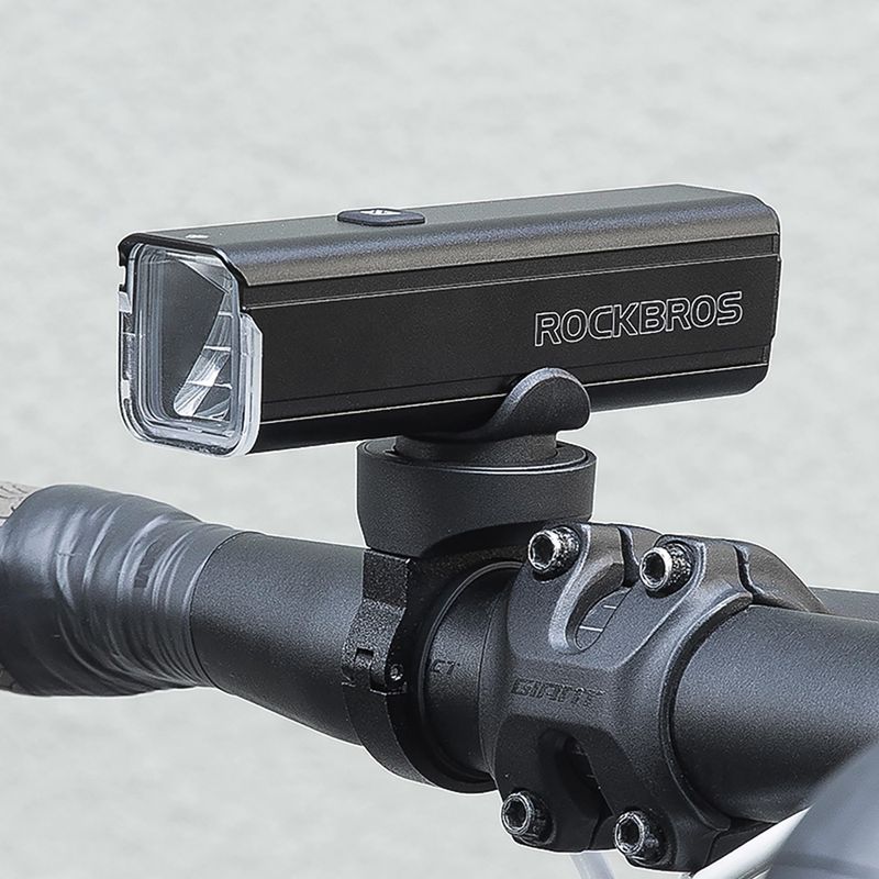 Faro anteriore per bici Rockbros 24610002001 Front Light 1000 Lumen black 8