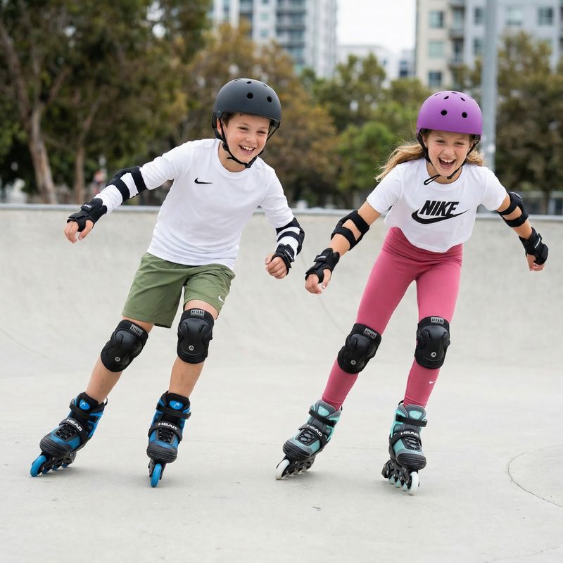 Pattini in linea per bambini HEAD Galaxy 2w1 turquoise 4