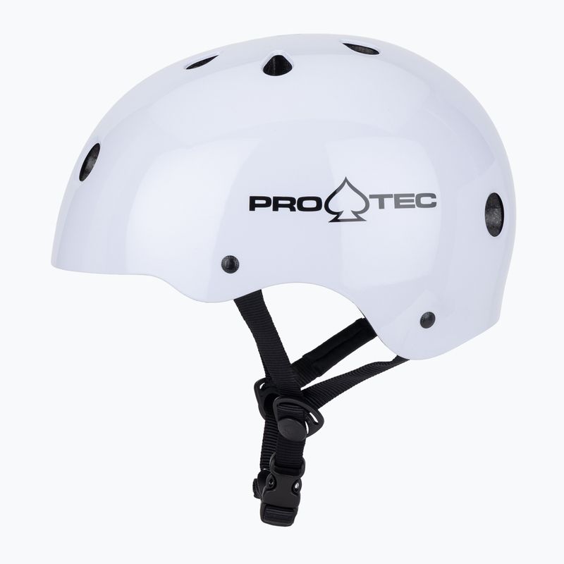 Casco Pro-Tec Classic Certified bianco lucido 3