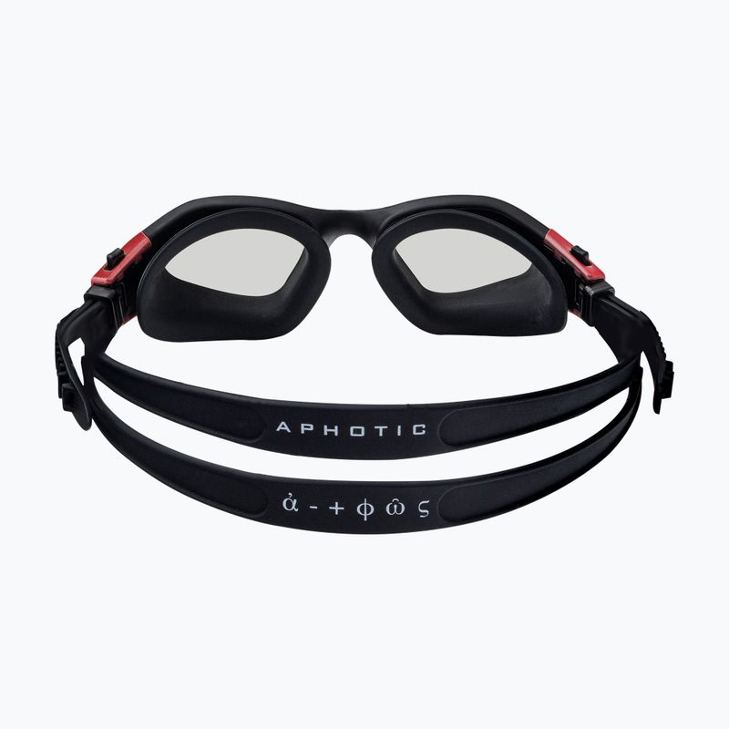 Occhiali da nuoto HUUB Afotici fotocromatici nero/rosso 5