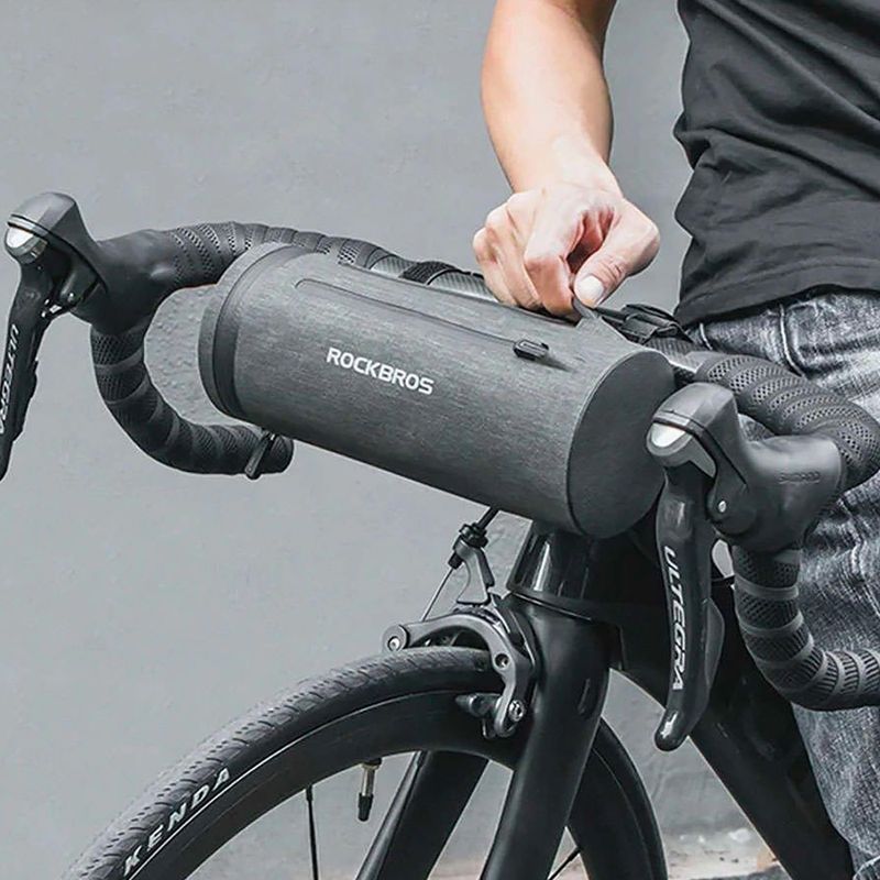 Borsa da manubrio per bicicletta Rockbros AS-051 2 l nero 4