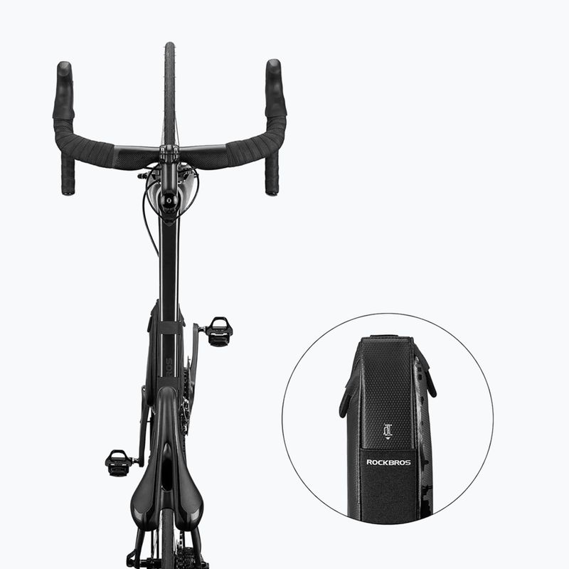 Rockbros B39-2 1,5 l nero borsa per telaio di bicicletta 9