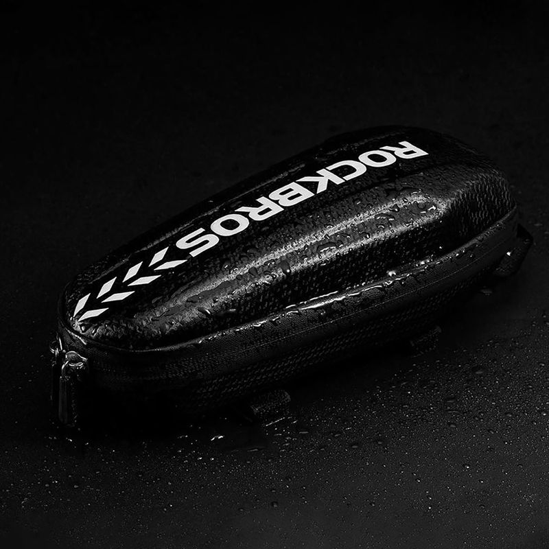 Rockbros B60 Borsa da telaio per bicicletta da 1,1 litri, nero 6