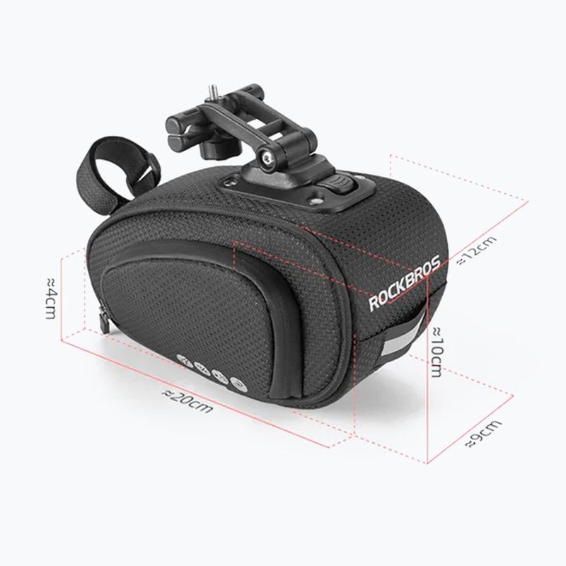 Borsa da bici sottosella Rockbros C40 1,2 l nero 2