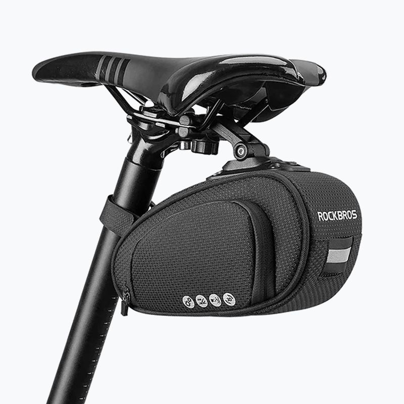 Borsa da bici sottosella Rockbros C40 1,2 l nero 6