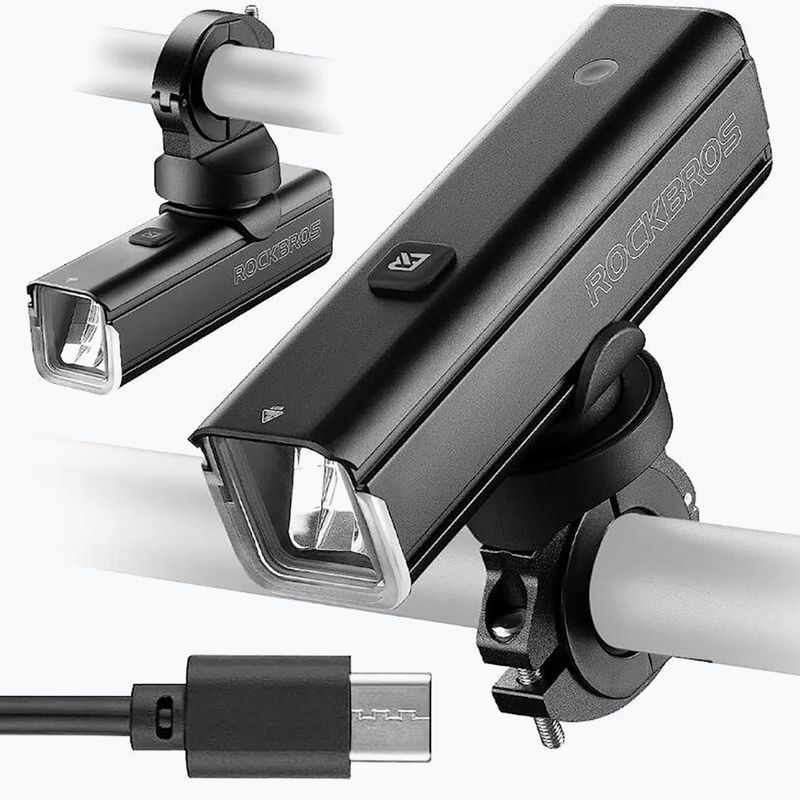 Rockbros luce anteriore per bicicletta 24610002 1000 lm nero 2