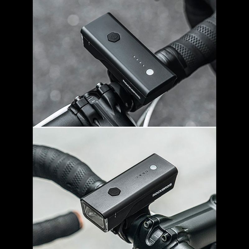 Rockbros luce anteriore per bicicletta 24510003 260 lm nero 4