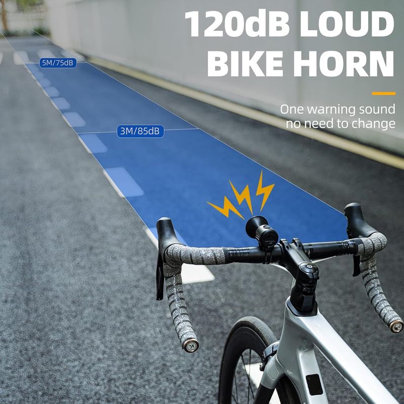 Campanello per bicicletta Rockbros 34210002 nero 4