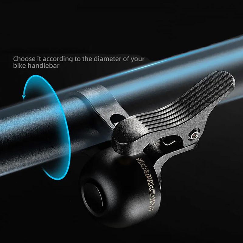 Campanello per bicicletta Rockbros sinistro 34210007 nero 6