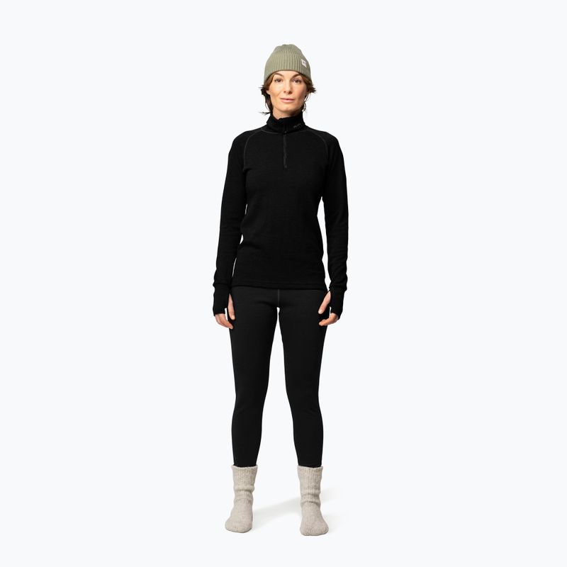 Felpa termica donna Devold Expedition Merino 235 Zip Neck black 2