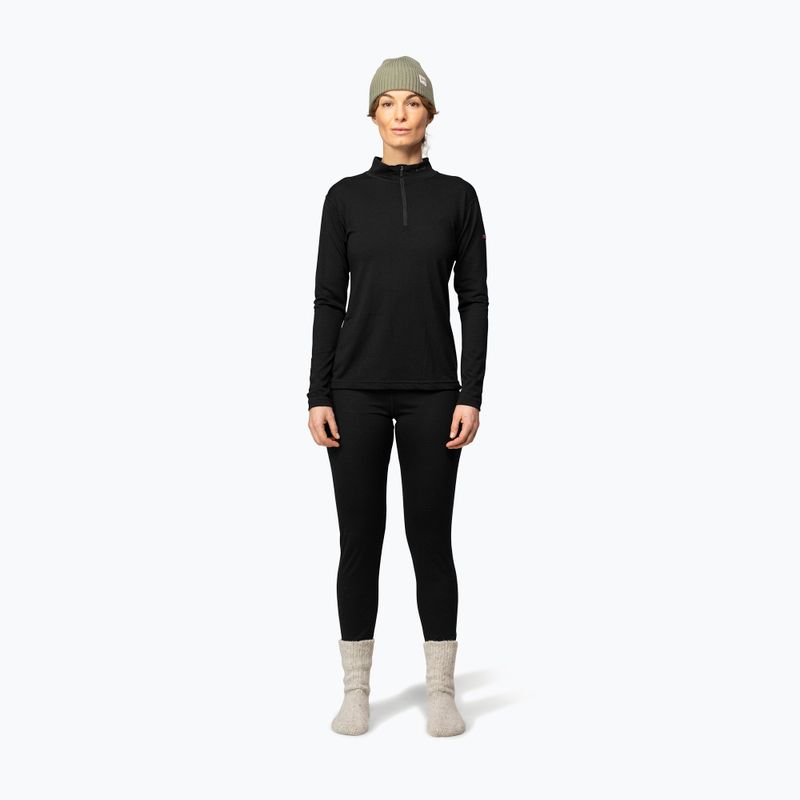 Felpa termica donna Devold Breeze Merino 150 Zip Neck black 2