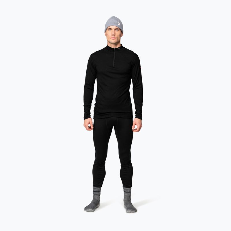 Felpa termica uomo Devold Breeze Merino 150 Zip Neck black 2