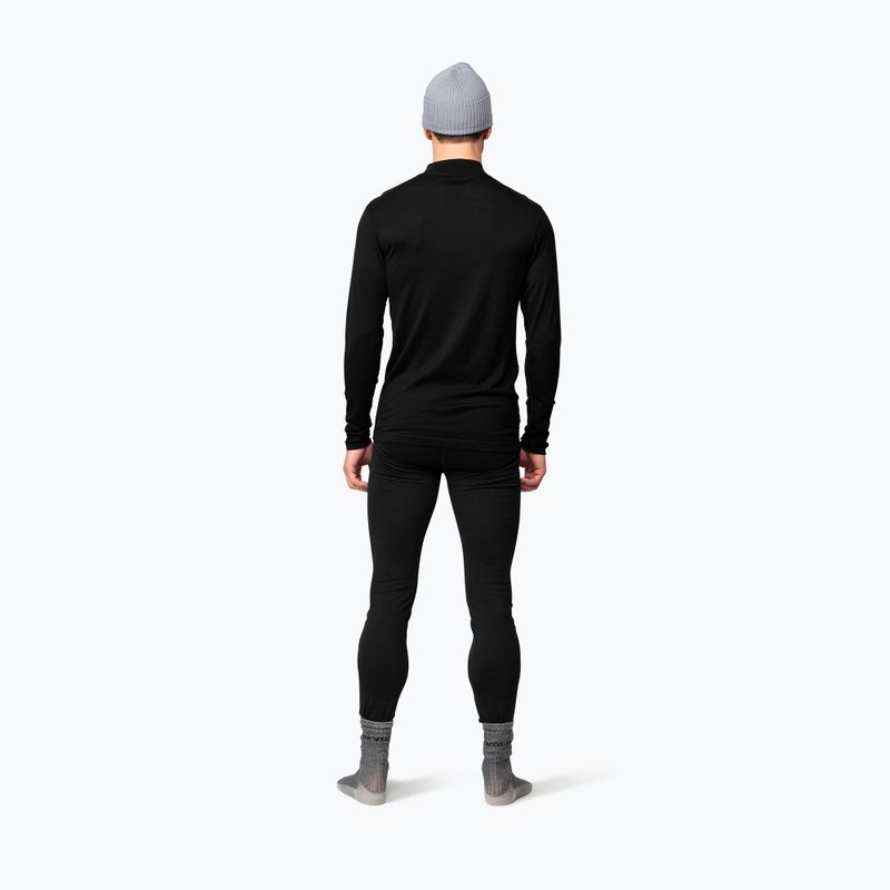 Felpa termica uomo Devold Breeze Merino 150 Zip Neck black 3