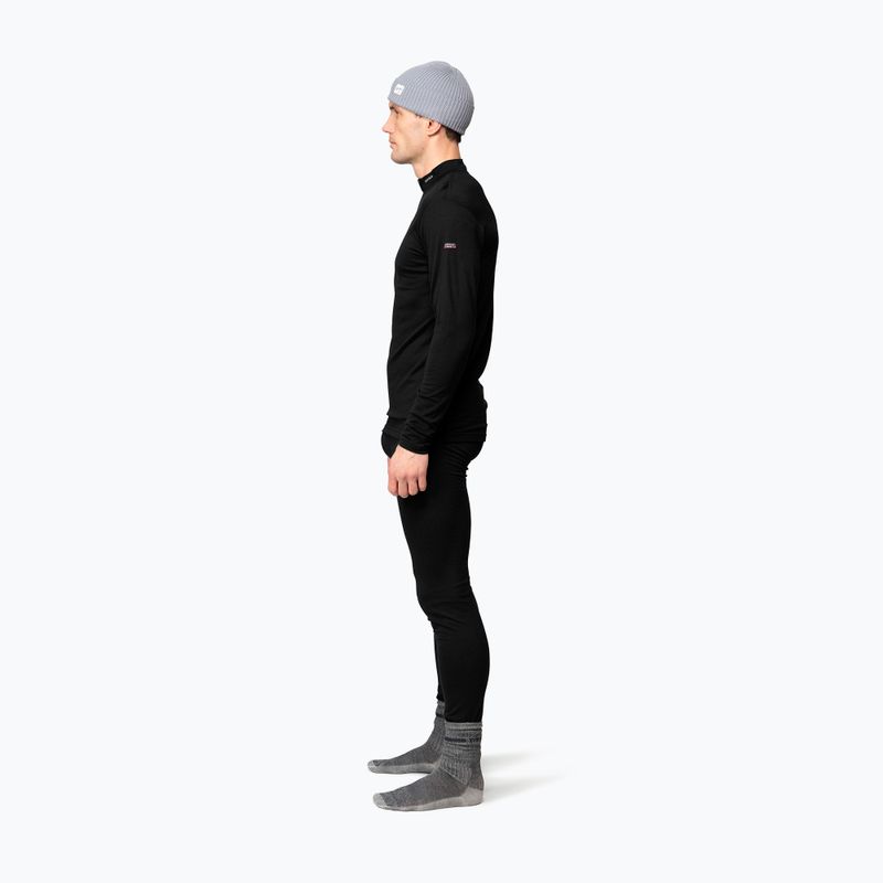 Felpa termica uomo Devold Breeze Merino 150 Zip Neck black 4