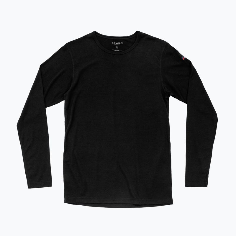 Felpa termica uomo Devold Breeze Merino 150 black 5
