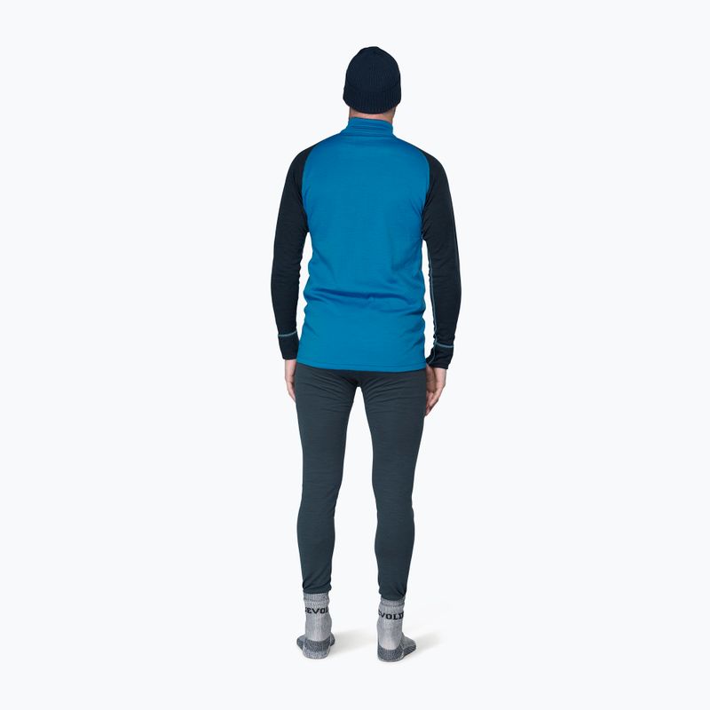 Felpa termica uomo Devold Duo Active Merino 205 Zip Neck blue/ink 3