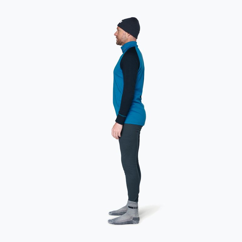 Felpa termica uomo Devold Duo Active Merino 205 Zip Neck blue/ink 4
