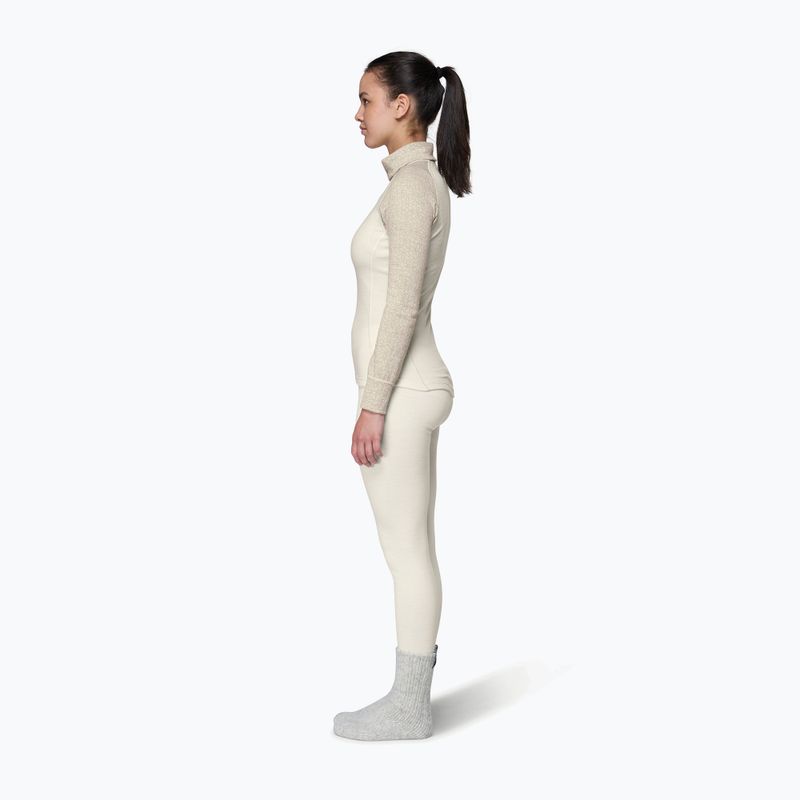 Felpa termica donna Devold Duo Active Merino 205 Zip Neck raw white 4