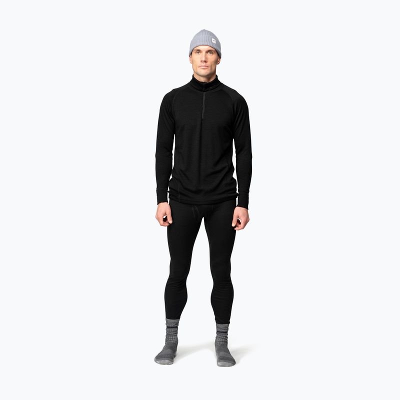 Felpa termica uomo Devold Duo Active Merino 205 Zip Neck black 2