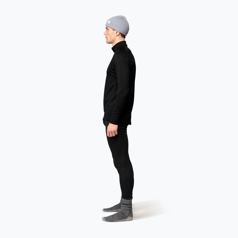 Felpa termica uomo Devold Duo Active Merino 205 Zip Neck black 4