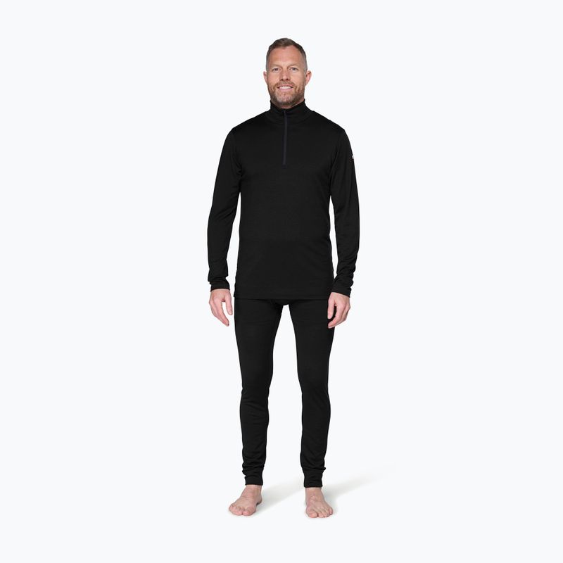 Felpa termica uomo Devold Breeze Plus Merino 200 Zip Neck black 2