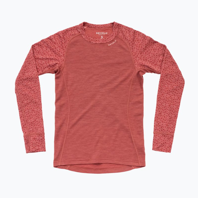 Felpa termica donna Devold Duo Active Merino 205 marsala 5