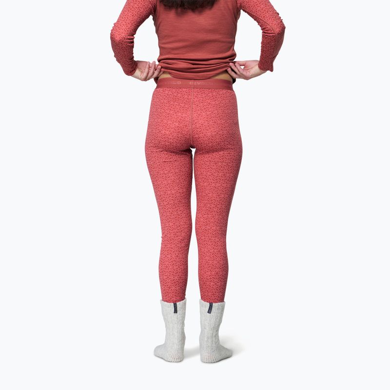 Pantaloni termici da donna Devold Duo Active Merino 205 Longs marsala 2