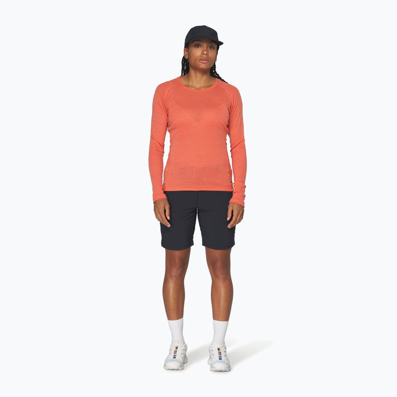 Felpa termica donna Devold Adventure Merino 190 coral 2