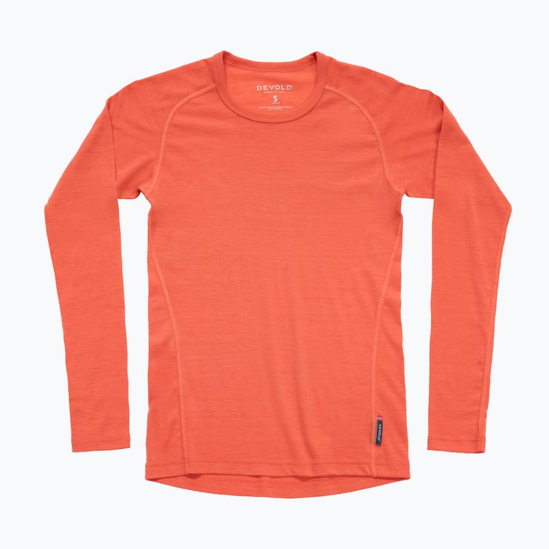 Felpa termica donna Devold Adventure Merino 190 coral 5