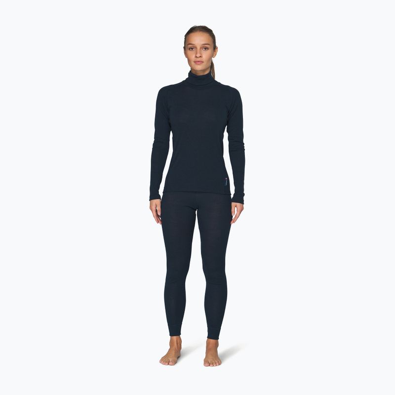 Felpa termica donna Devold Adventure Merino 190 High Neck ink 2