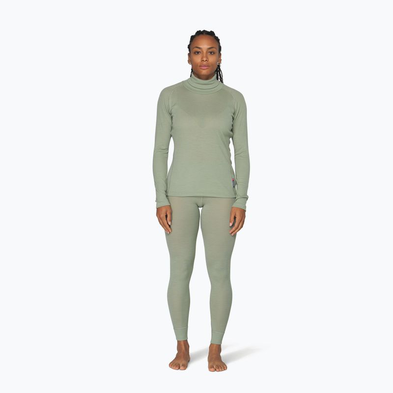 Felpa termica donna Devold Adventure Merino 190 High Neck fog 2