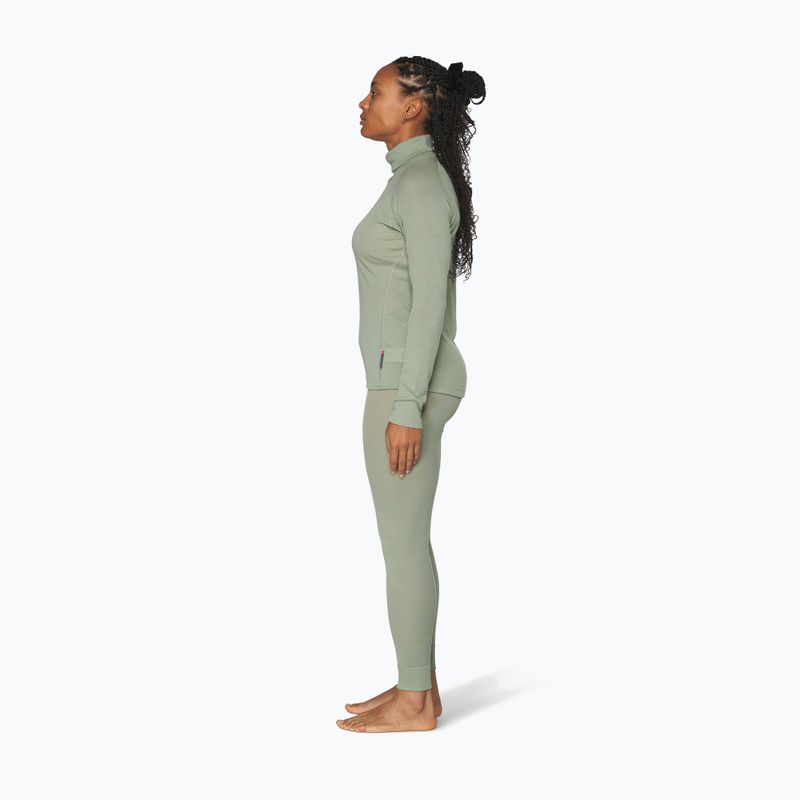 Felpa termica donna Devold Adventure Merino 190 High Neck fog 4