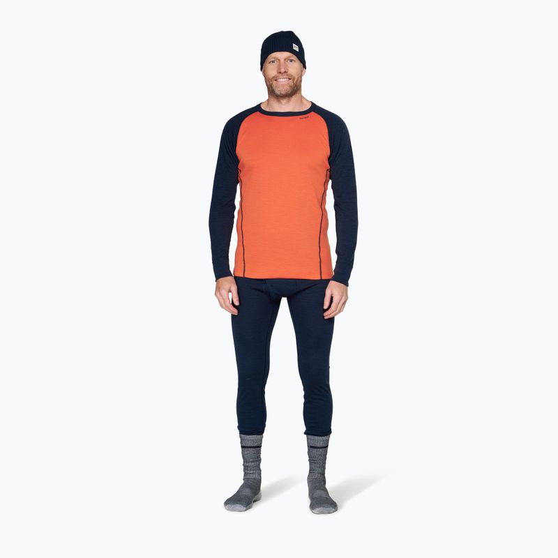 Felpa termica uomo Devold Duo Active Merino 205 brick 2