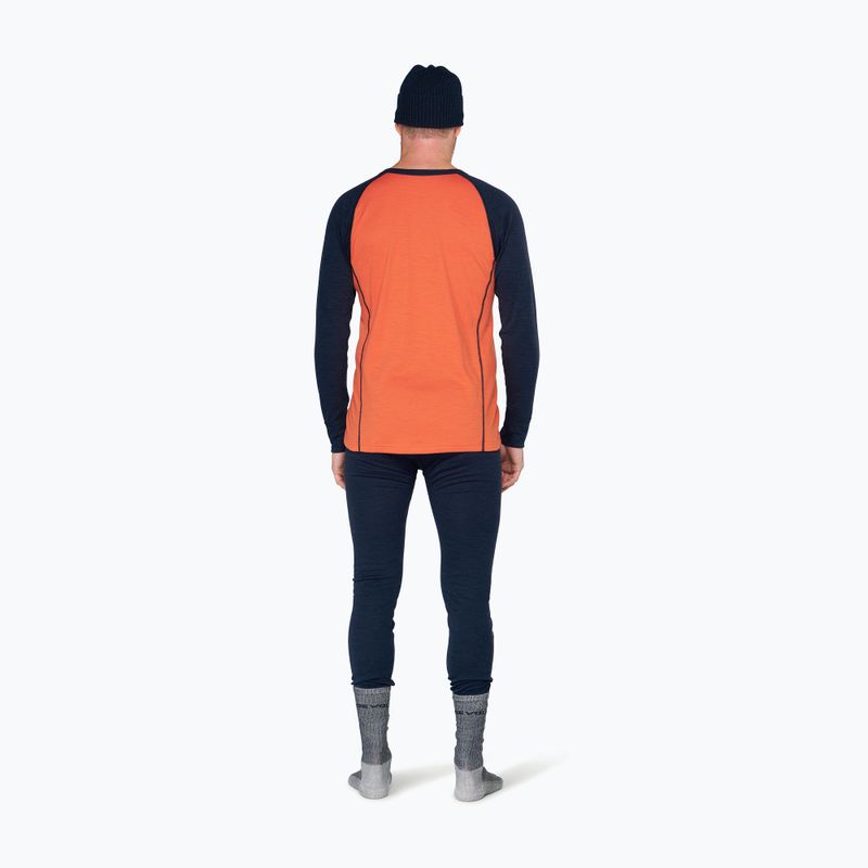 Felpa termica uomo Devold Duo Active Merino 205 brick 3