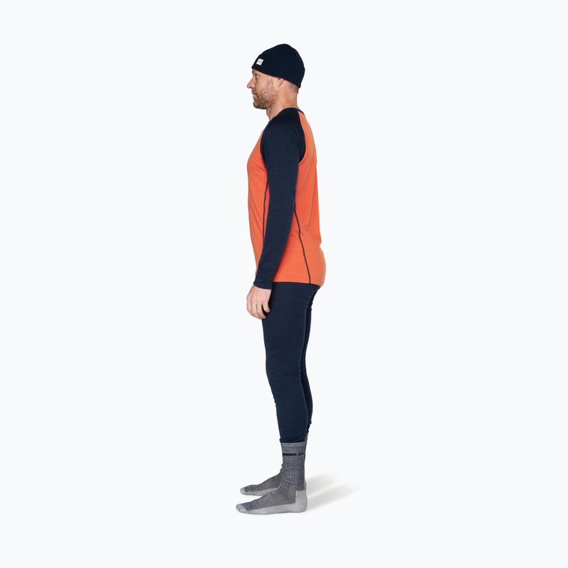 Felpa termica uomo Devold Duo Active Merino 205 brick 4