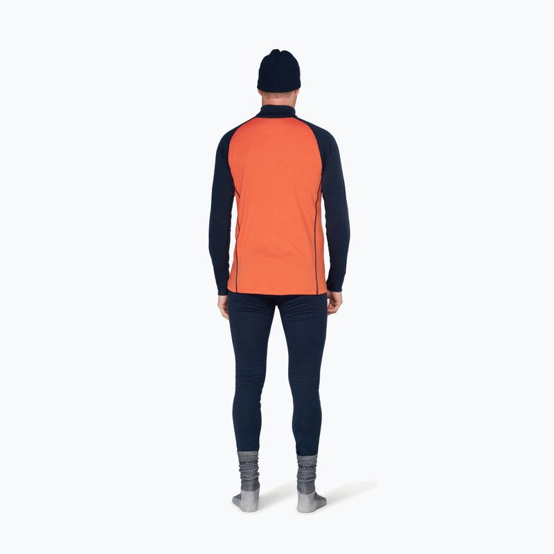 Felpa termica uomo Devold Duo Active Merino 205 Zip Neck brick 3