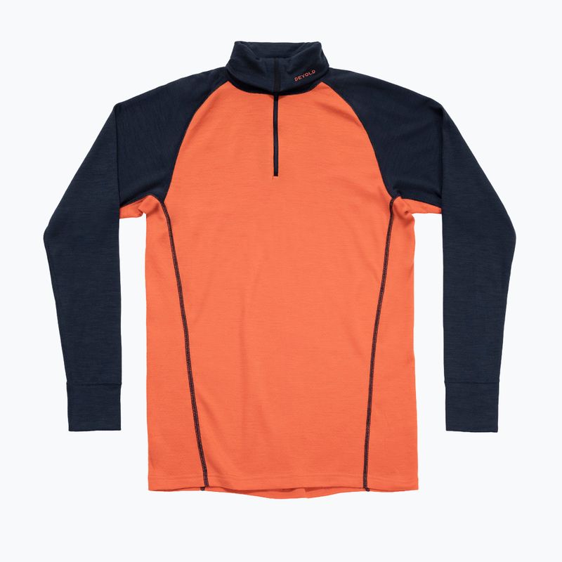 Felpa termica uomo Devold Duo Active Merino 205 Zip Neck brick 5