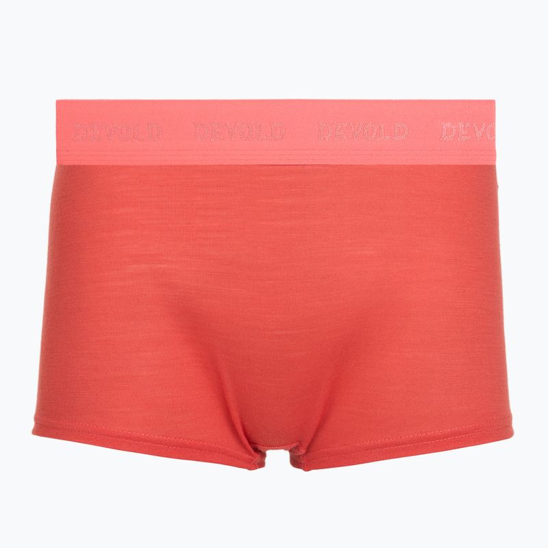 Boxer termici da donna Devold Breeze Merino 150 Hipser 2 pack black/coral 2