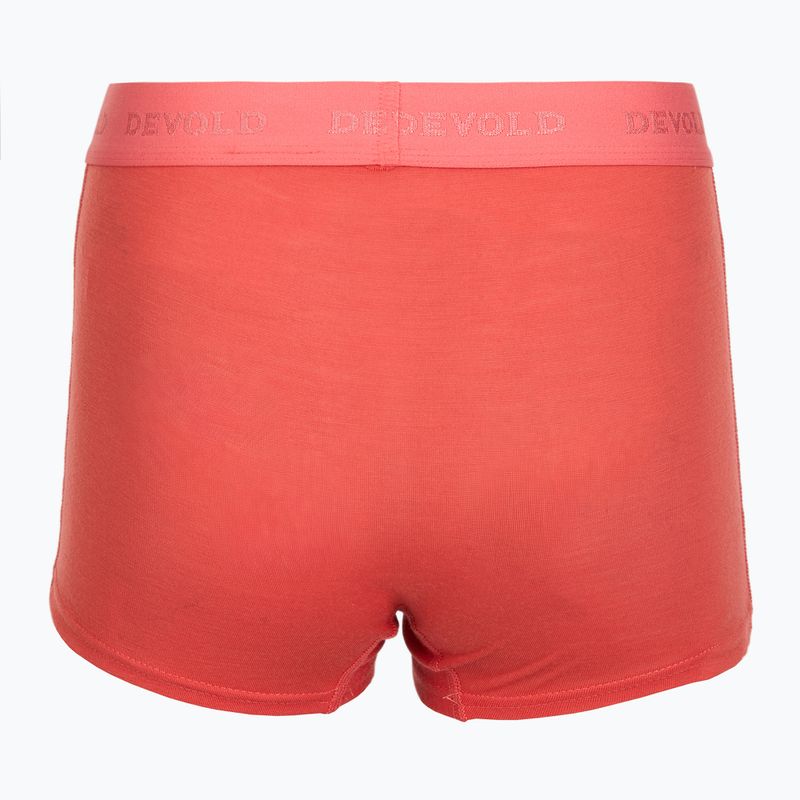 Boxer termici da donna Devold Breeze Merino 150 Hipser 2 pack black/coral 4