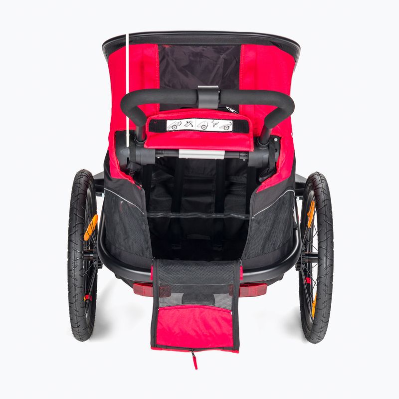 Rimorchio per biciclette Hamax Outback One rosso/nero 4