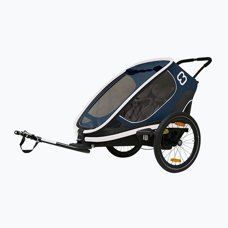 Rimorchio per biciclette Hamax Outback One blu/bianco