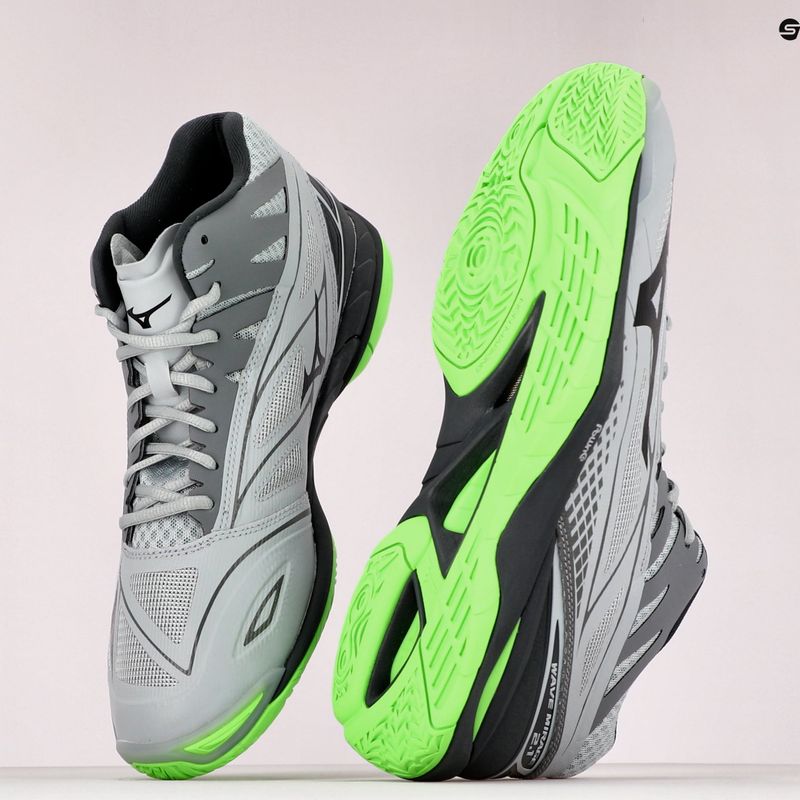 Scarpe da pallavolo uomo Mizuno Wave Mirage 2.1 Mid verde X1GA187037 10